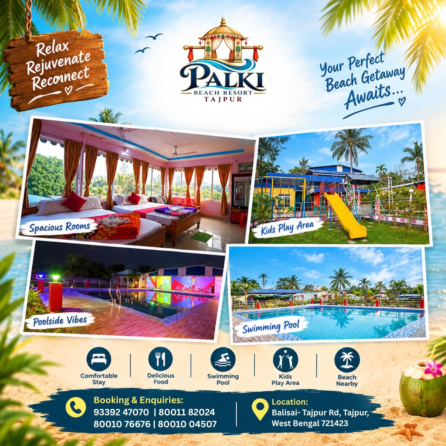 Palki Beach Resort sea view room